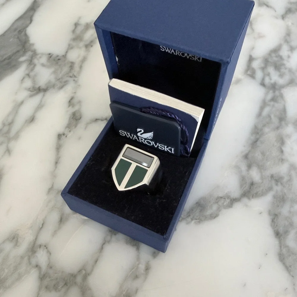 Swarovski Men's New England Ring, Green, Size 62 (10‎ US)